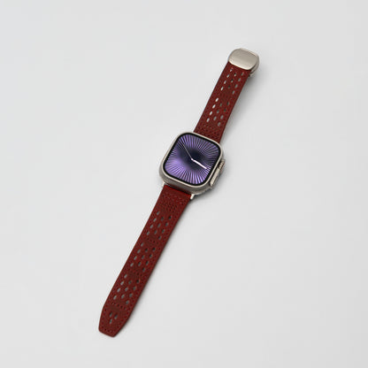 Premium Soft Leather Apple Watch Band - Breathable & Durable