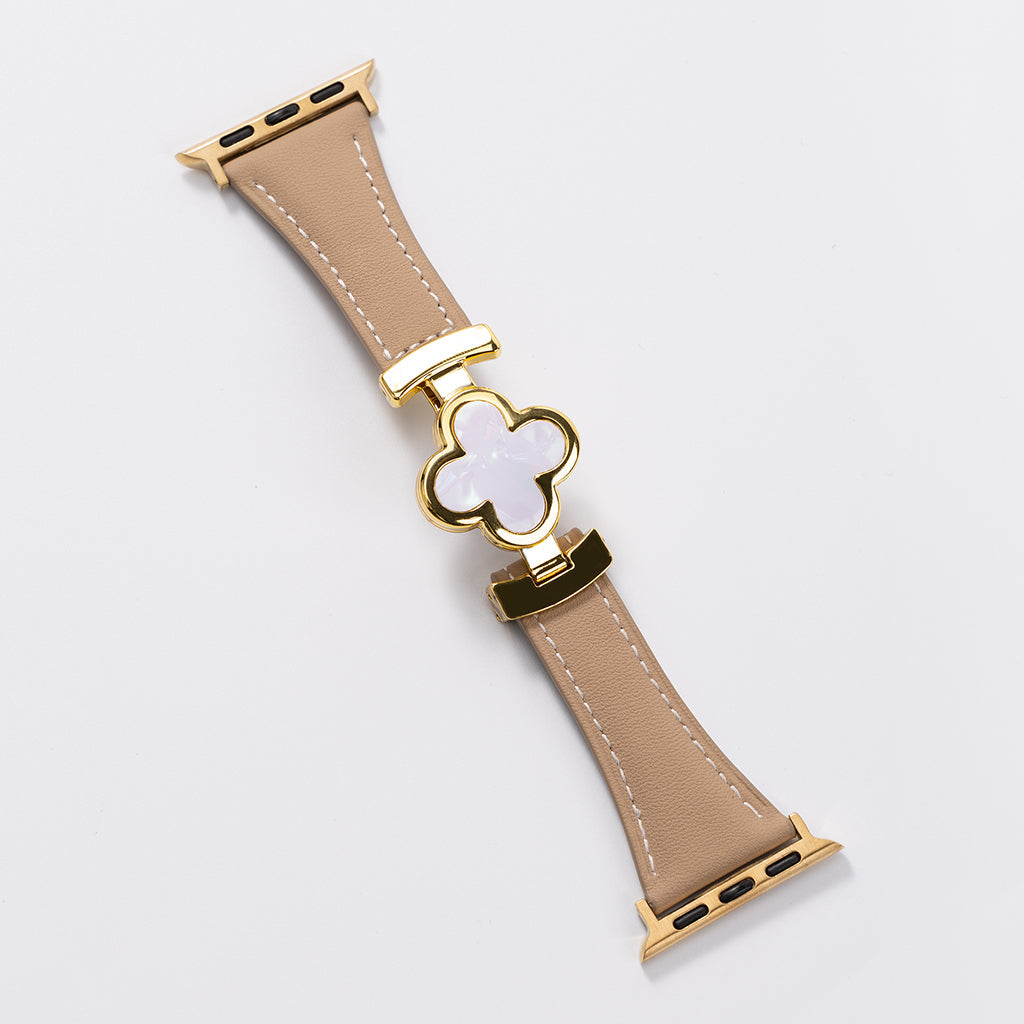 Lucky Flower Leather Strap for Apple Watch