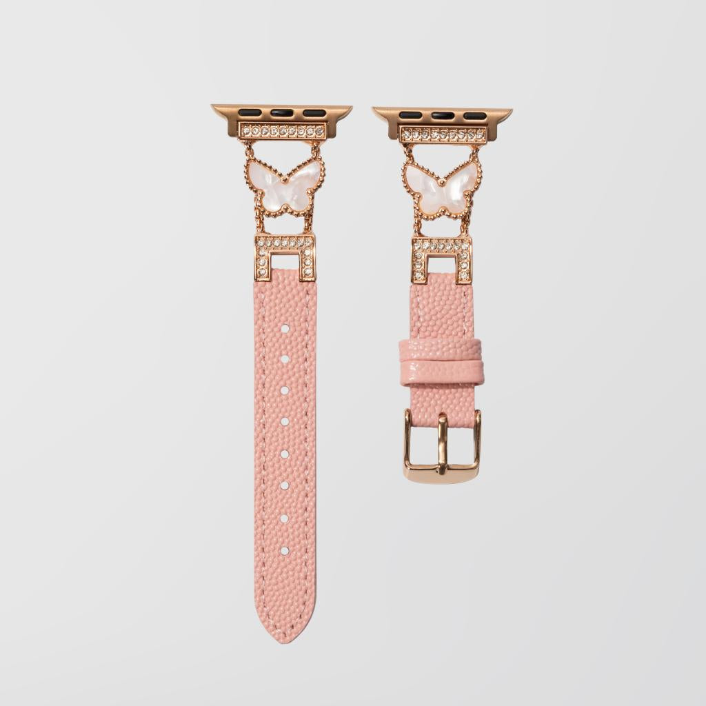 Mariposa Butterfly Leather Apple Watch Strap