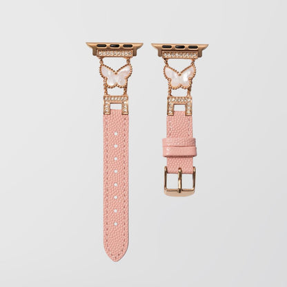 Mariposa Butterfly Leather Apple Watch Strap