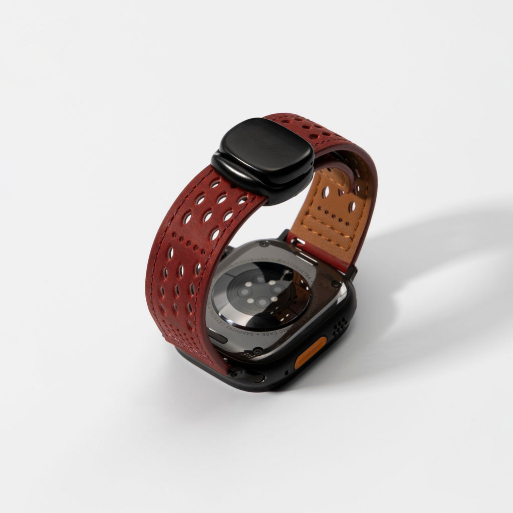 Premium Soft Leather Apple Watch Band - Breathable & Durable