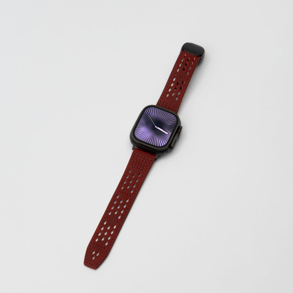 Premium Soft Leather Apple Watch Band - Breathable & Durable