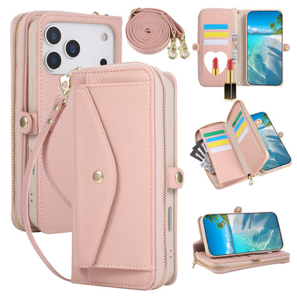 5-in-1 Leather Crossbody Phone Case