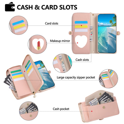 5-in-1 Leather Crossbody Phone Case