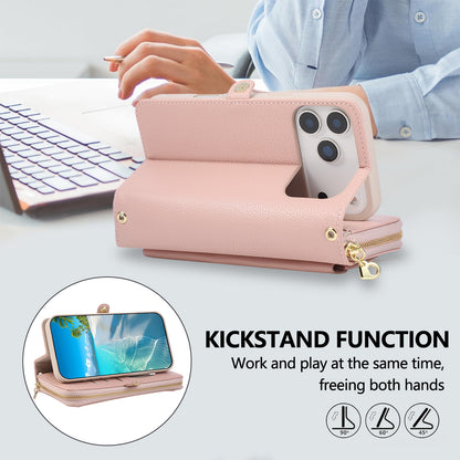 5-in-1 Leather Crossbody Phone Case