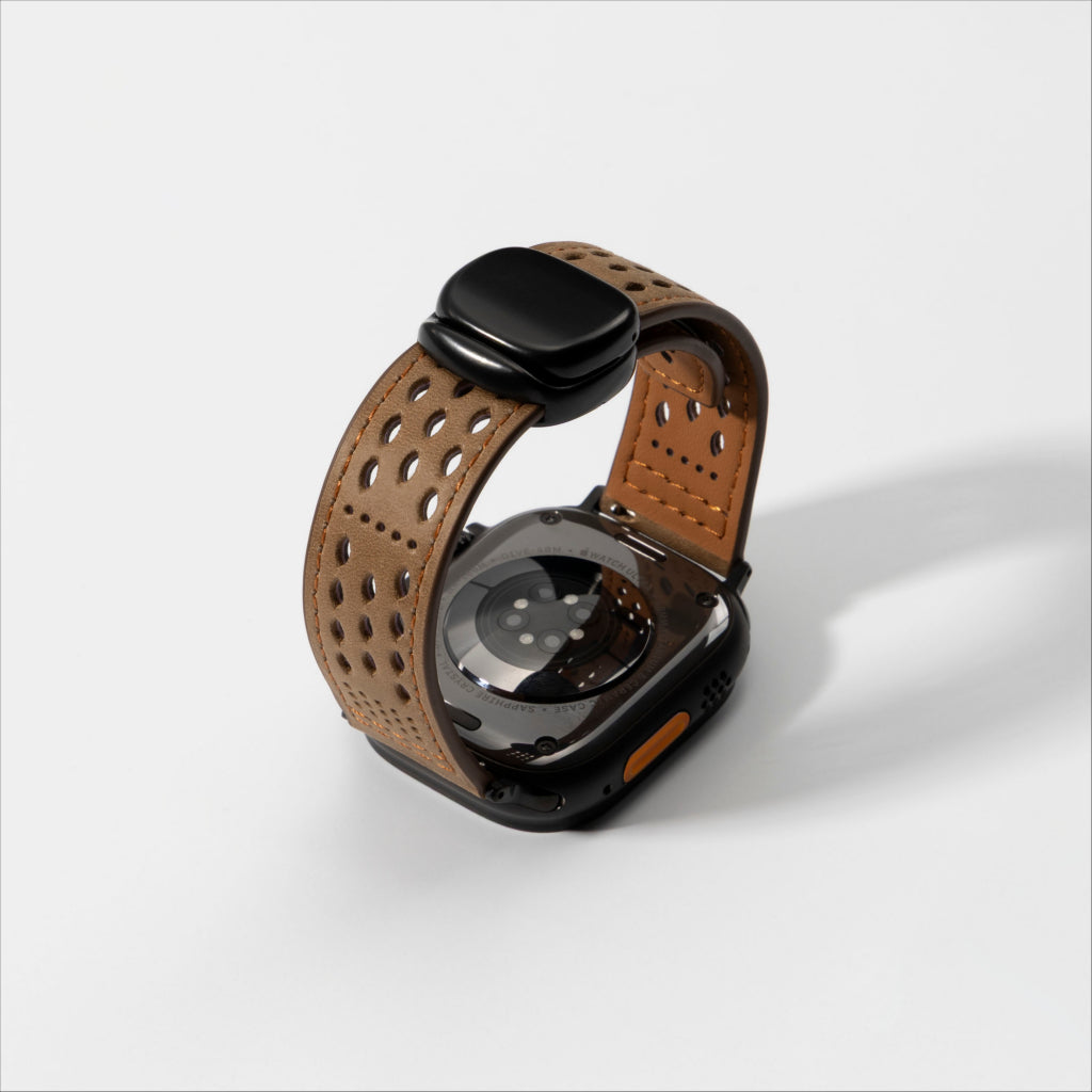 Premium Soft Leather Apple Watch Band - Breathable & Durable