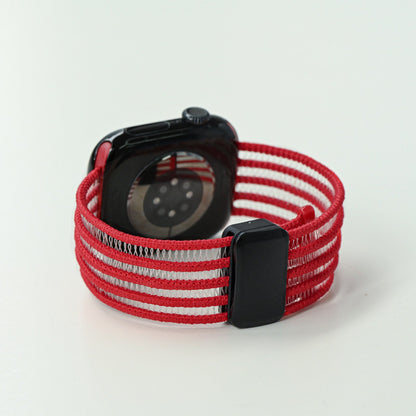 Fish Silk Mesh Breathable Magnetic Strap for Apple Watch
