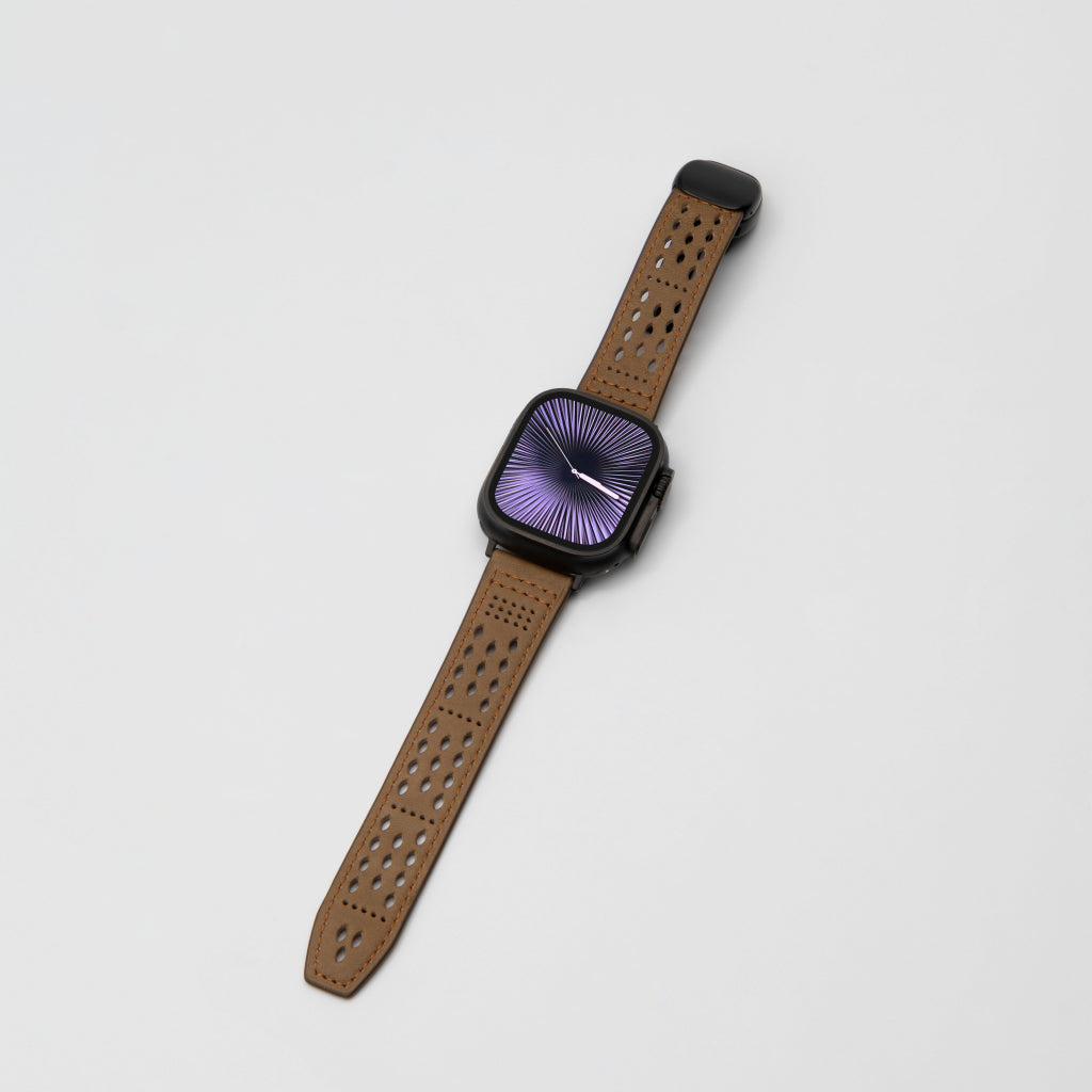 Premium Soft Leather Apple Watch Band - Breathable & Durable