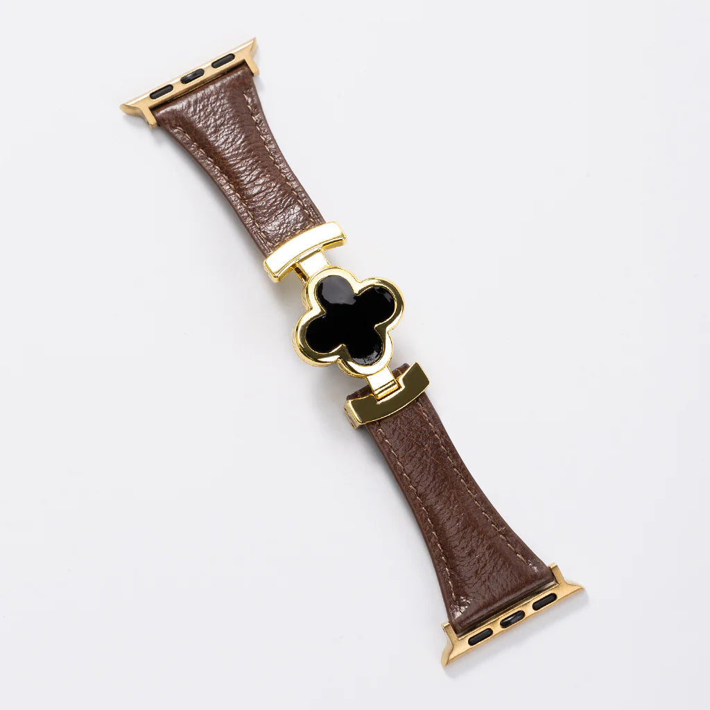 Lucky Flower Leather Strap for Apple Watch