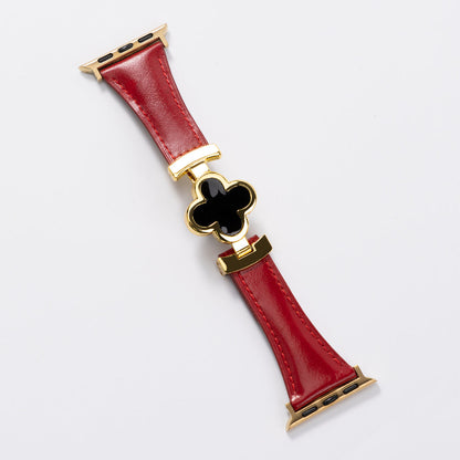 Lucky Flower Leather Strap for Apple Watch