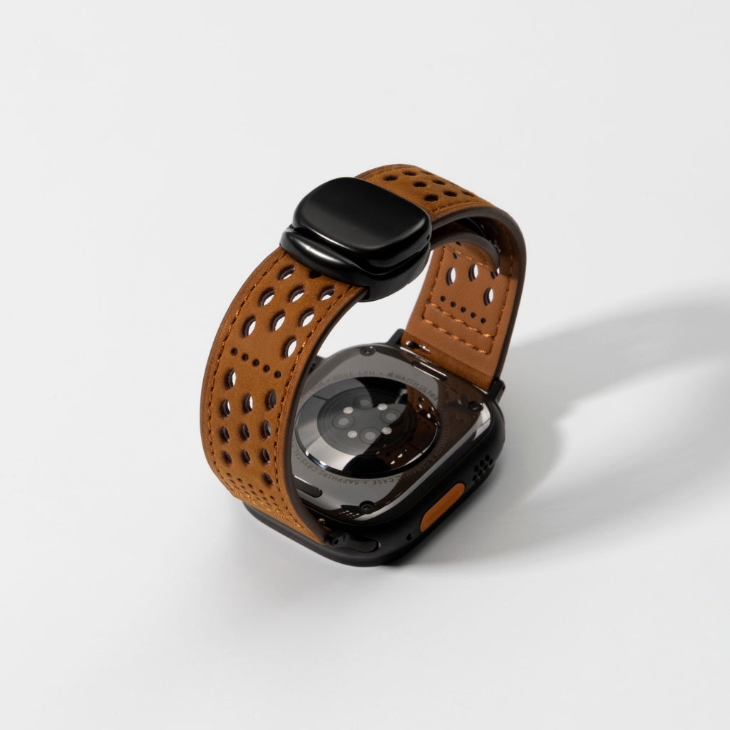 Premium Soft Leather Apple Watch Band - Breathable & Durable