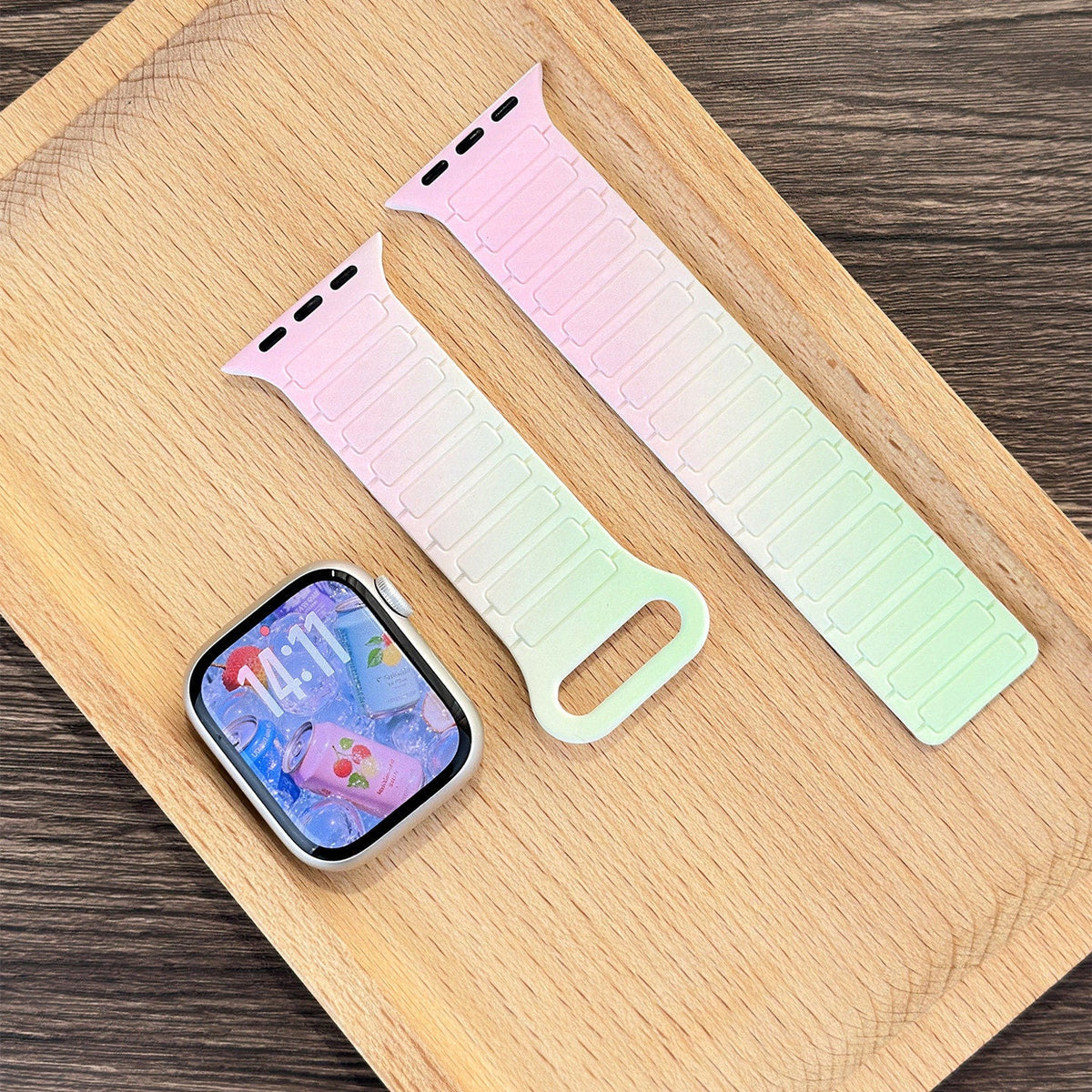 Magnetic Sport Loop Silicone Strap for Apple Watch
