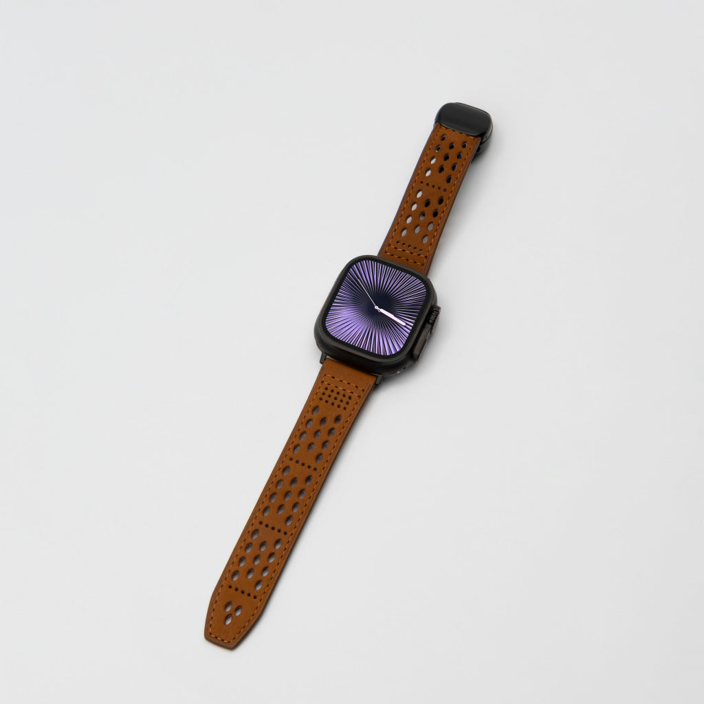 Premium Soft Leather Apple Watch Band - Breathable & Durable