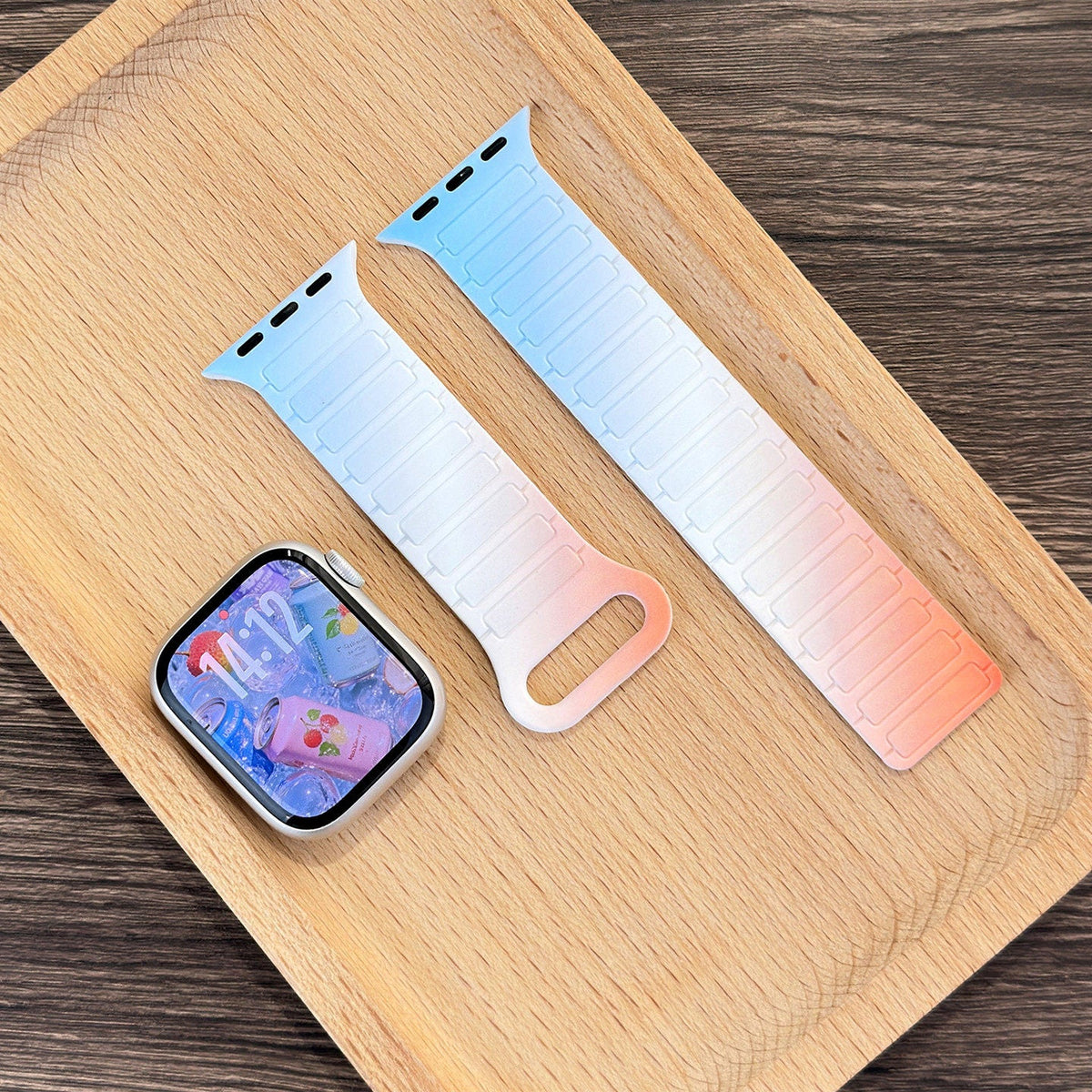 Magnetic Sport Loop Silicone Strap for Apple Watch