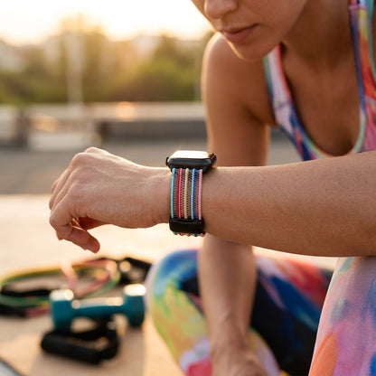 Fish Silk Mesh Breathable Magnetic Strap for Apple Watch