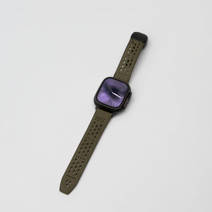 Premium Soft Leather Apple Watch Band - Breathable & Durable