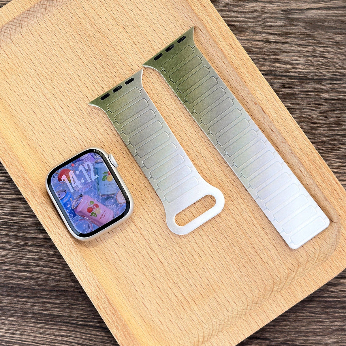 Magnetic Sport Loop Silicone Strap for Apple Watch