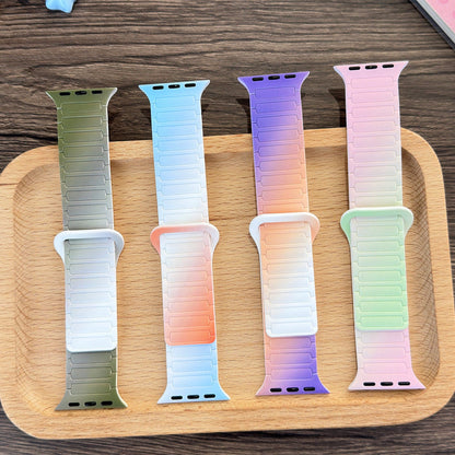 Magnetic Sport Loop Silicone Strap for Apple Watch
