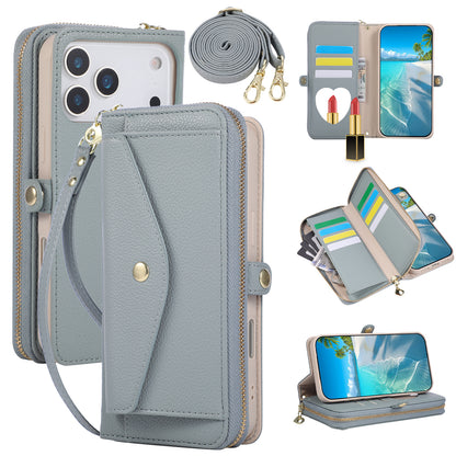 5-in-1 Leather Crossbody Phone Case