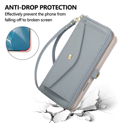 5-in-1 Leather Crossbody Phone Case