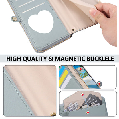 5-in-1 Leather Crossbody Phone Case