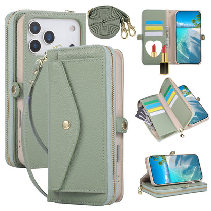 5-in-1 Leather Crossbody Phone Case