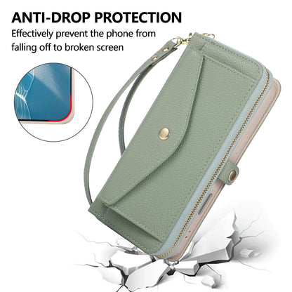 5-in-1 Leather Crossbody Phone Case