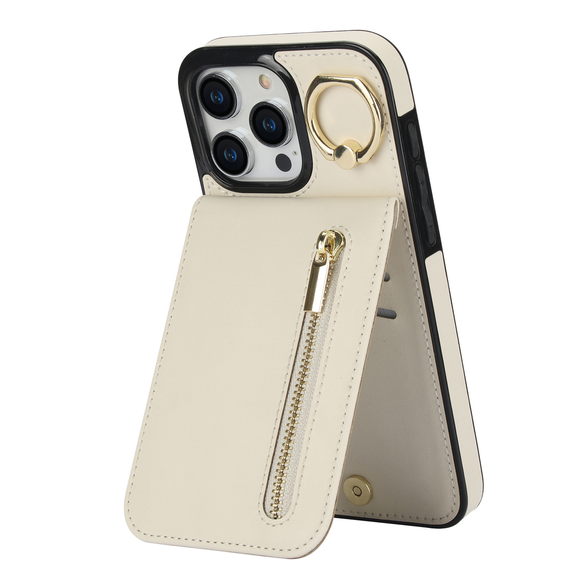 Slim Leather Wallet Case for iPhone