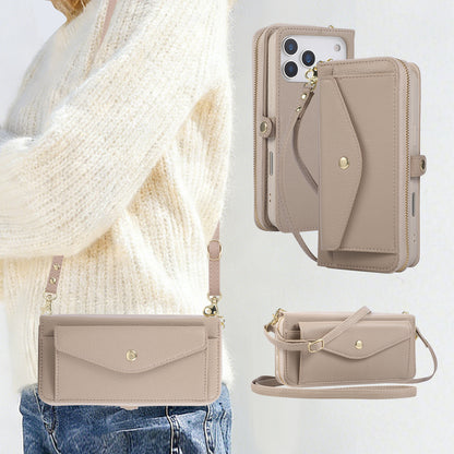 5-in-1 Leather Crossbody Phone Case