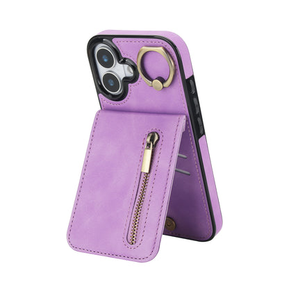 Slim Leather Wallet Case for iPhone