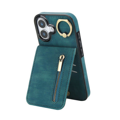 Slim Leather Wallet Case for iPhone