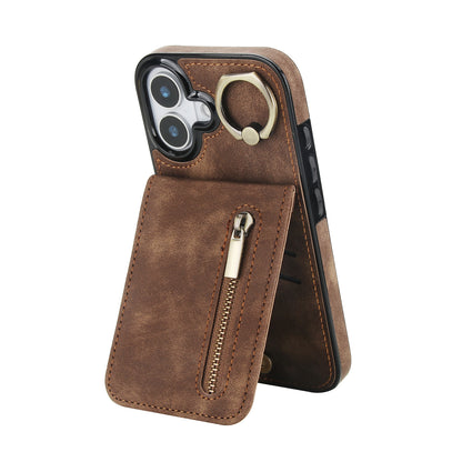Slim Leather Wallet Case for iPhone