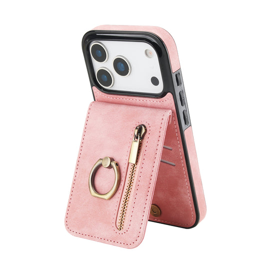 Slim Leather Wallet Case for iPhone