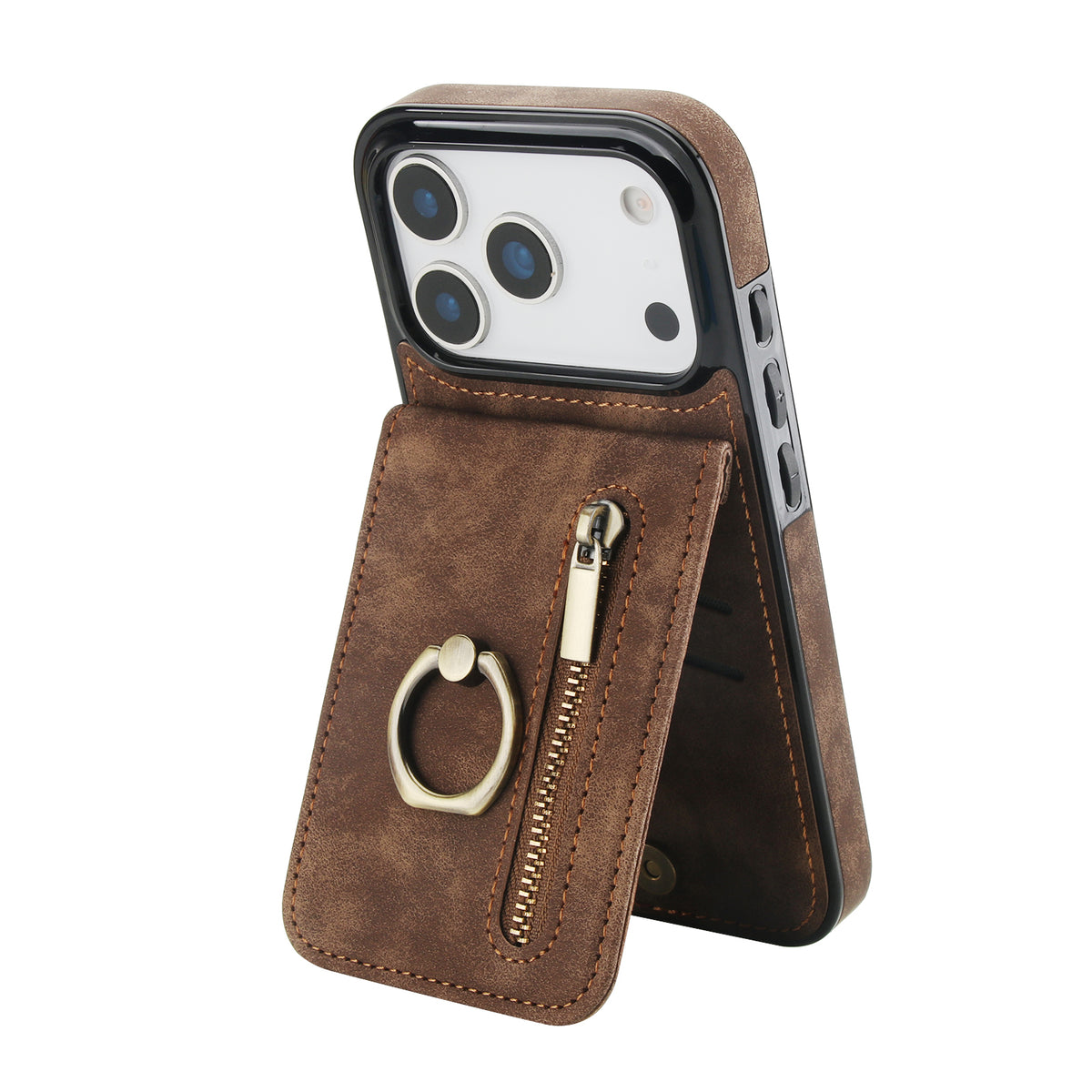 Slim Leather Wallet Case for iPhone