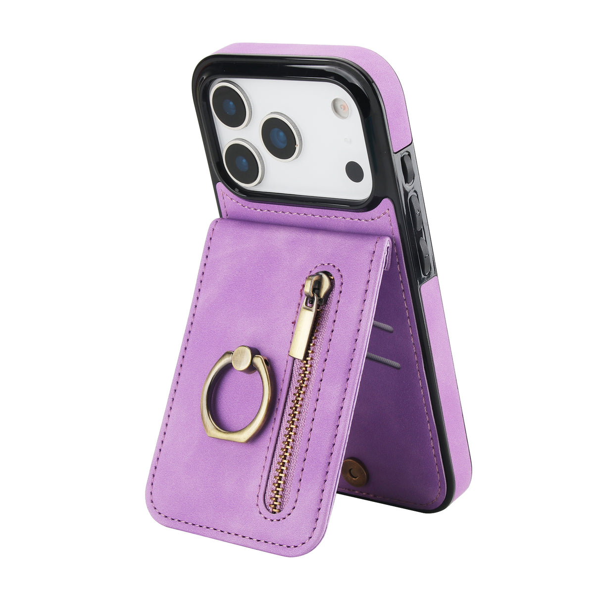 Slim Leather Wallet Case for iPhone