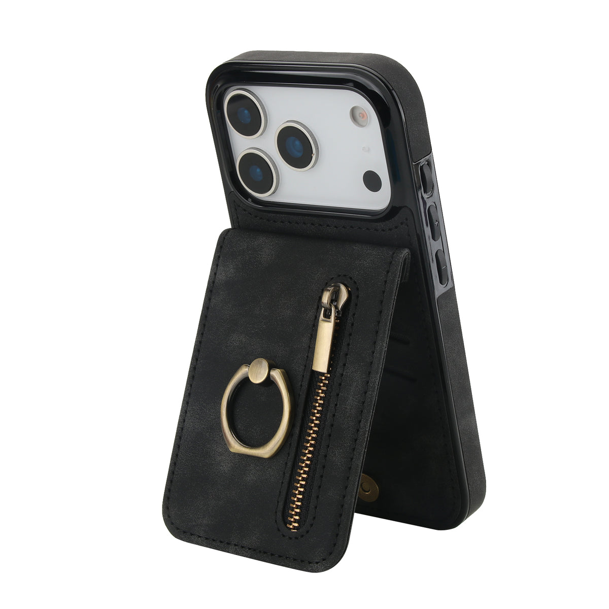 Slim Leather Wallet Case for iPhone